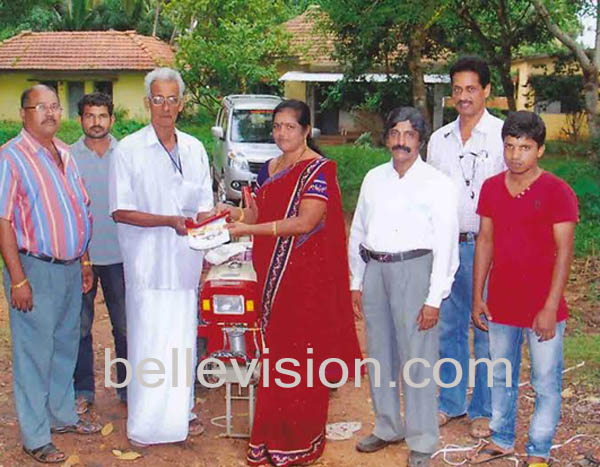 Udupi: Tiller handed over to progressive farmer Sadanand Rao Moodubelle